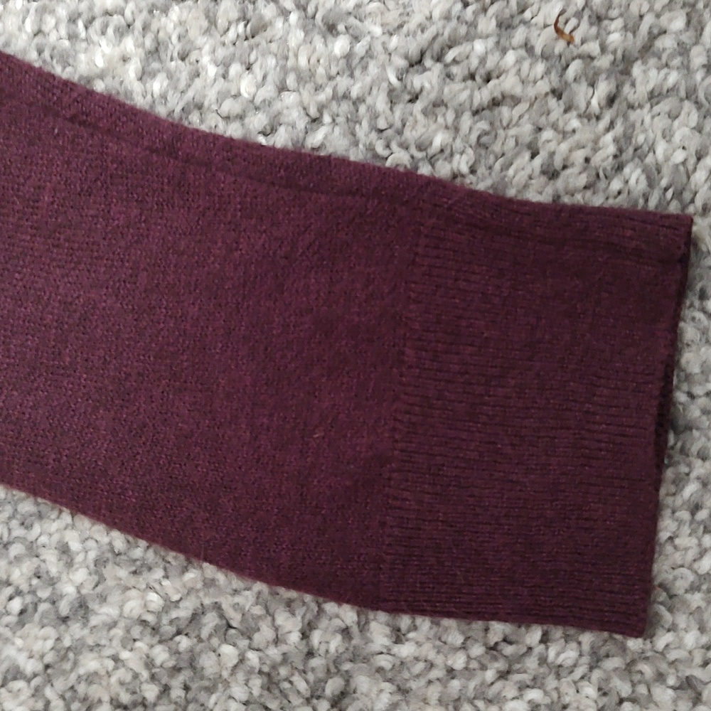 Maroon Open Front Cardigan - Picture 4 of 4